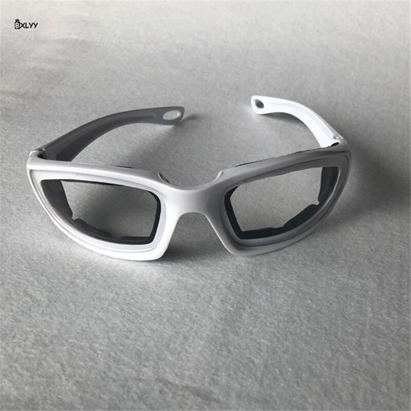 Kitchen Protection Onion Special Glasses Kitchen Accessories Anti-glare Sponge Anti-stress Sports Onion Glasses Form for Cooking: White
