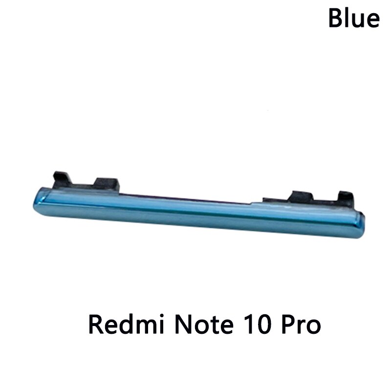 Dla Xiaomi Redmi Note 9S boczny przycisk głośności + włącznik/wyłącznik boczny zestaw dla Xiaomi Redmi Note 10 Pro boczny przycisk głośności: Note 10 Pro Blue