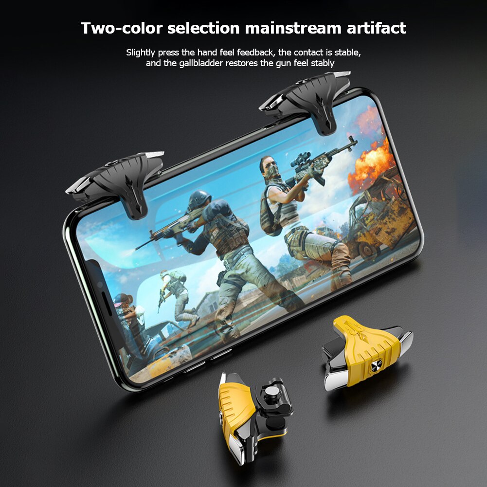 F01 1 paio Trigger Gamepad per CODM PUBG pulsante Mobile Smartphone Gamepad Controller gioco sparatutto per Apple Android