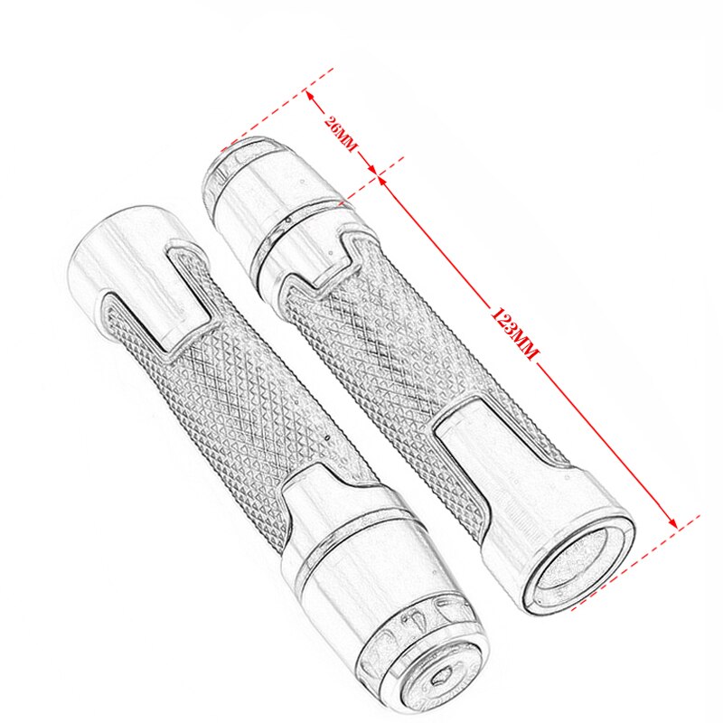 Moto CNC Maniglia Grip Estremità Manopole manubrio SYM JET X 125 150 UniversalSYM JET X 125 150 Universale