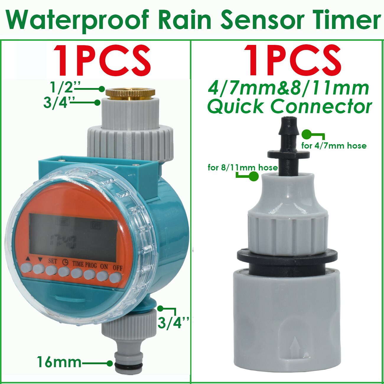 KESLA Waterproof Rain Sensor Water Timer Irrigation Automatic Garden Electronic Irrigator Watering Controller System Greenhouse: Waterproof Rain-A