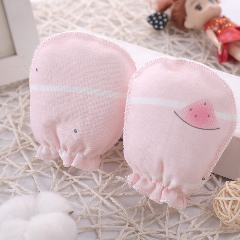 100% bébé moufles gant infantile accessoires coton bébé anti-rayures gants -né gants Protection visage
