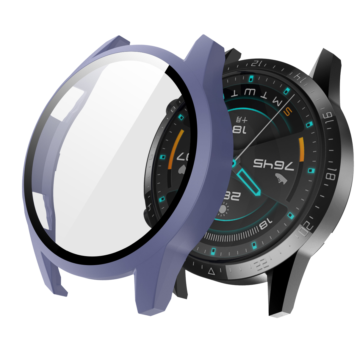 Coque de Protection en TPU pour Huawei Watch GT 2, couverture complète de 46mm, coque de Protection antichoc GT2 42mm, accessoires de montre intelligente: Sea blue / huawei GT2 42mm