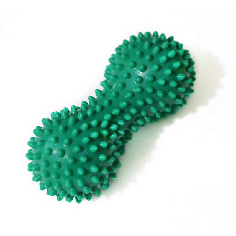 Peanut Massage Ball Spiky Trigger Point Relief Muscle Pain Stress Therapy Health Care Foot Hand Gym Relex Apparatus Soft Fitness: Green