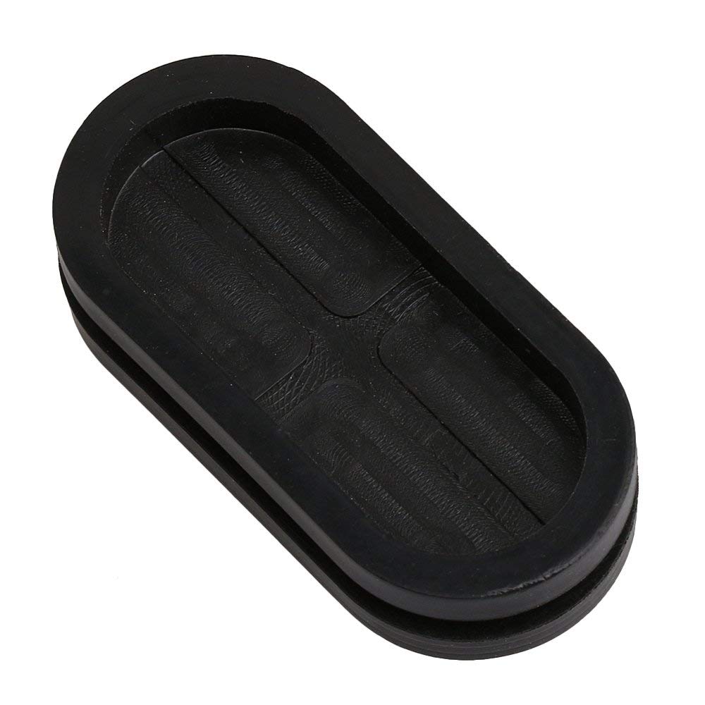 Rille sort syntetisk gummi oval form dobbeltsidede ledninger gennemføring pakninger beskyttelsesring 20 stk