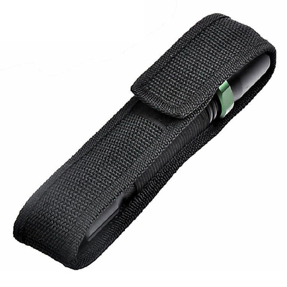 Duurzaam Nylon Zaklamp Holster Clip-On Zaklamp Holder Belt Pouch Case 19*4 CM