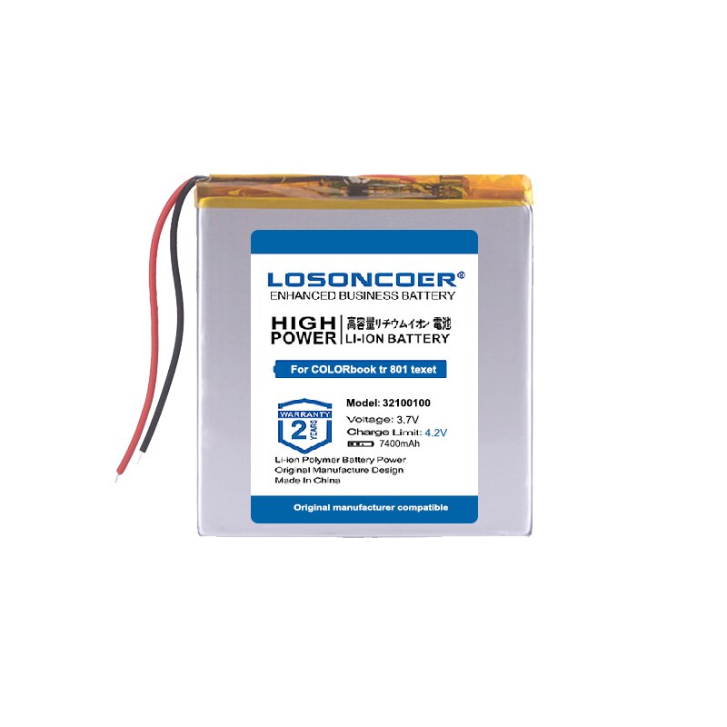 Für tablet-pc texet™ -7858 lrbis  tz 82 7 zoll 8 zoll 9 zoll für colorbook  tr 801 ™ 7838 lrbis  tz 871, dxp  l180 30100100 batterie