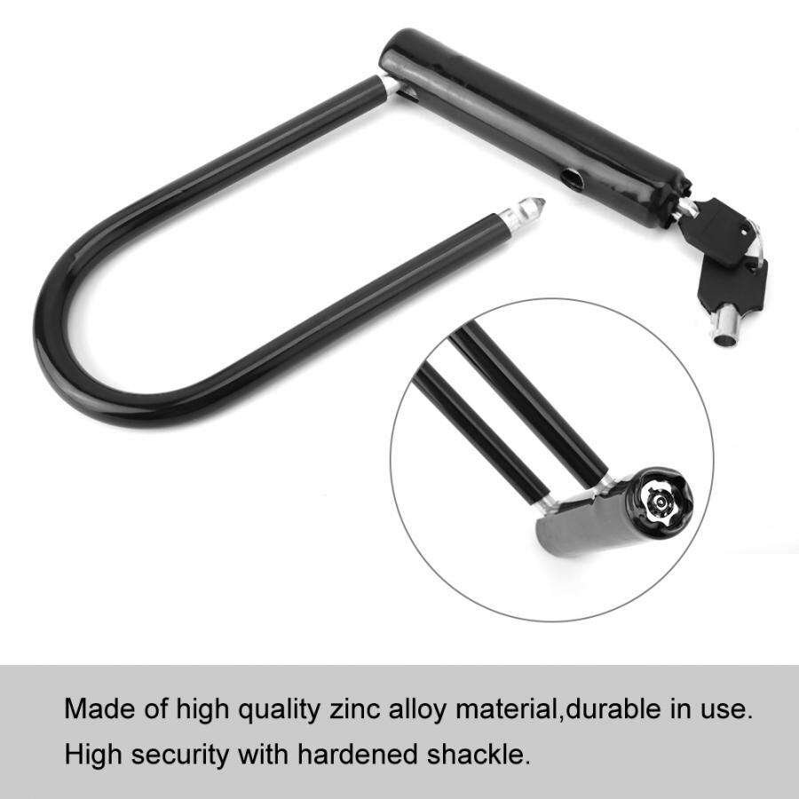 cerradura inteligente Heavy Duty Zinc Alloy Bike Motorcycle Bicycle U Lock Security Anti Theft safety lock