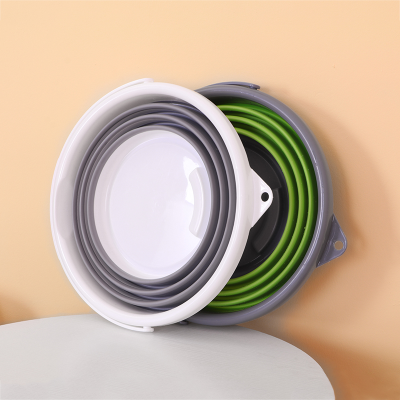 Silicone Folding Bucket for Fishing Collapsible Bucket Car Wash Outdoor Fishing Square Barrel Bathroom Kitchen Camp Bucket