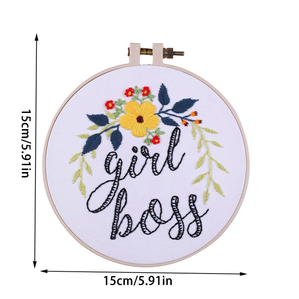 European Embroidery DIY Material Package Beginner Embroidery Semi-finished Product Kit: G