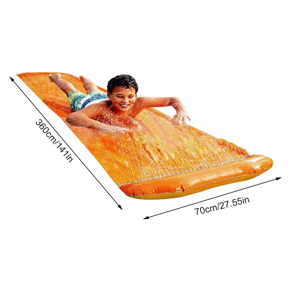 Einzel Surf Wasser Rutsche Kinder Sommer Rasen Rutschen Im Freien Garten Hinterhof Spaß Wasser Spiele Rutsche Spray Sprinkler Spielzeug Für Kinder: 360X70CM