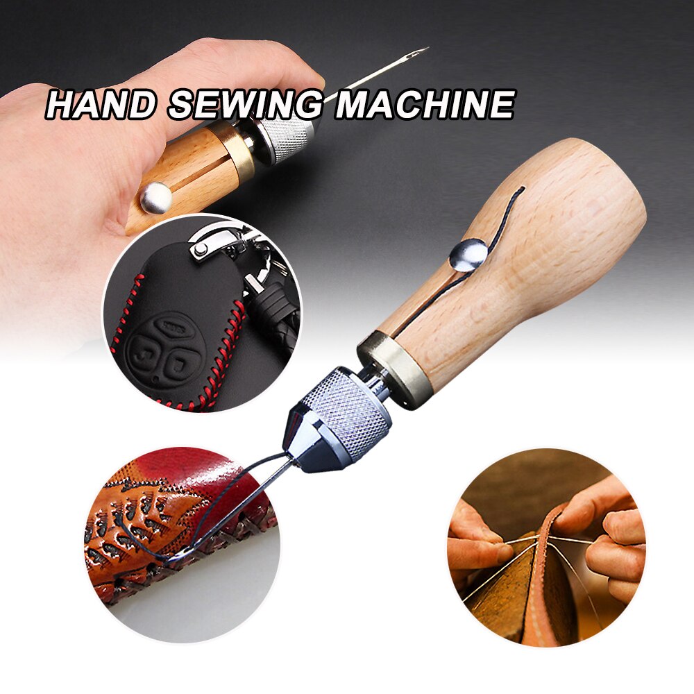 Diy Speedy Stitcher Naaien Priem Tool Kit Leer Zeil Gewaxt Draad Lederen Zeil Canvas Heavy Reparatie Lederen Naaien Tool