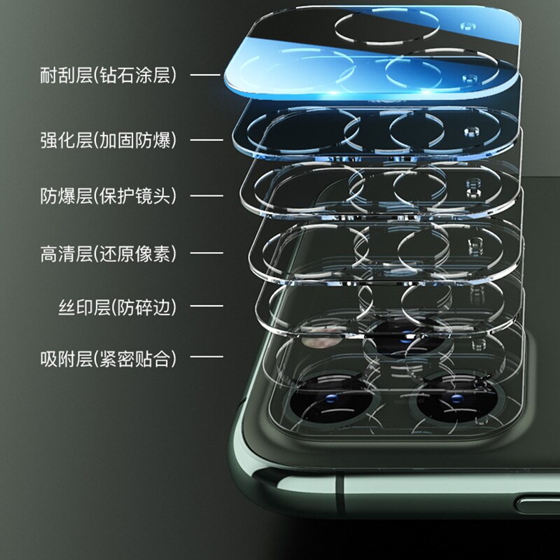 3D Camera Lens Full Cover Protective Clear Tempered Glass For iPhone 12 11 Pro Max mini Back Camera Protector films Sticker