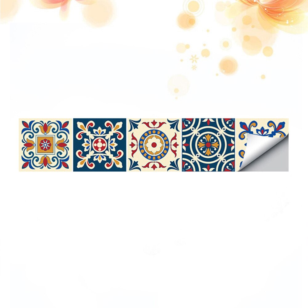 Splicing Wallpaper Border Sticker Simulation Tiles Waist Line Wall Sticker Self Adhesive Border Decal for Bathroom Ki