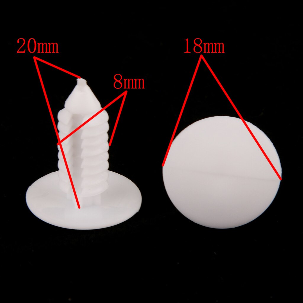 50pcs Nylon Christmas Tree Retainer Clips Fasteners for GM 1595864 1605396