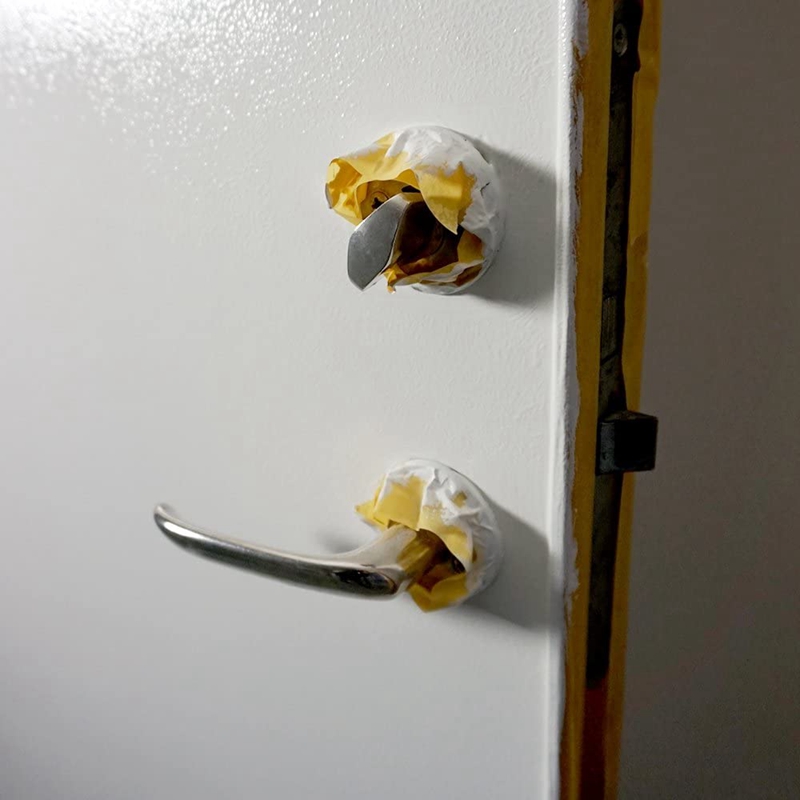 4Rolls Schilders Tape Geel Masking Schilderen Tape Voor Decorating Ambachten Spuiten Lijm Schilders Papier Tape,25Mm X 50M