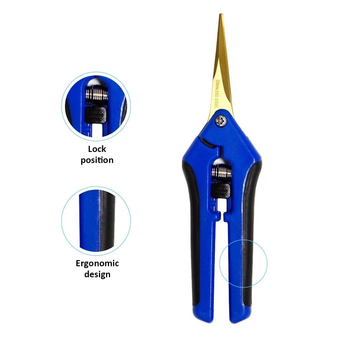 6.5in Multifunctional Curved Blades Garden Pruning Shears Whic Cut Diameter Flowers Branch Shears Tools For Orchard And Garden