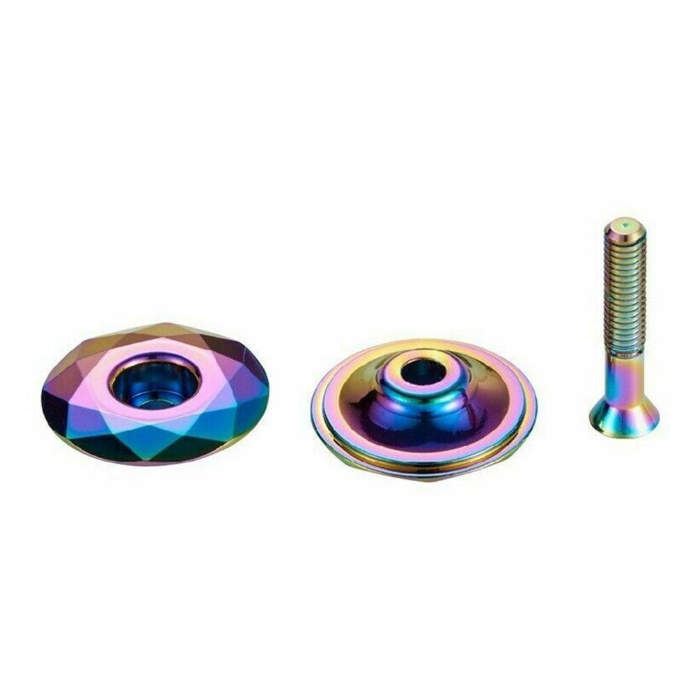 Aluminum Alloy MTB Mountain Bicycle MTB Bike Front Fork Stem Headset Top Cap Bicycle Accessories