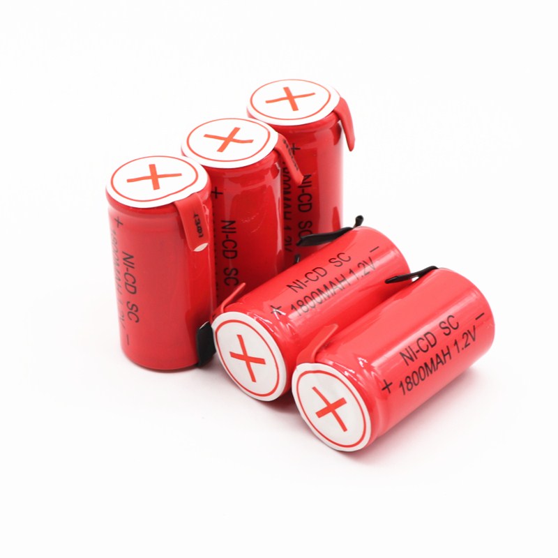 Fikida SC 18650 battery subc battery rechargeable nicd battery replacement 1.2 v accumulator 1800 mah power bank