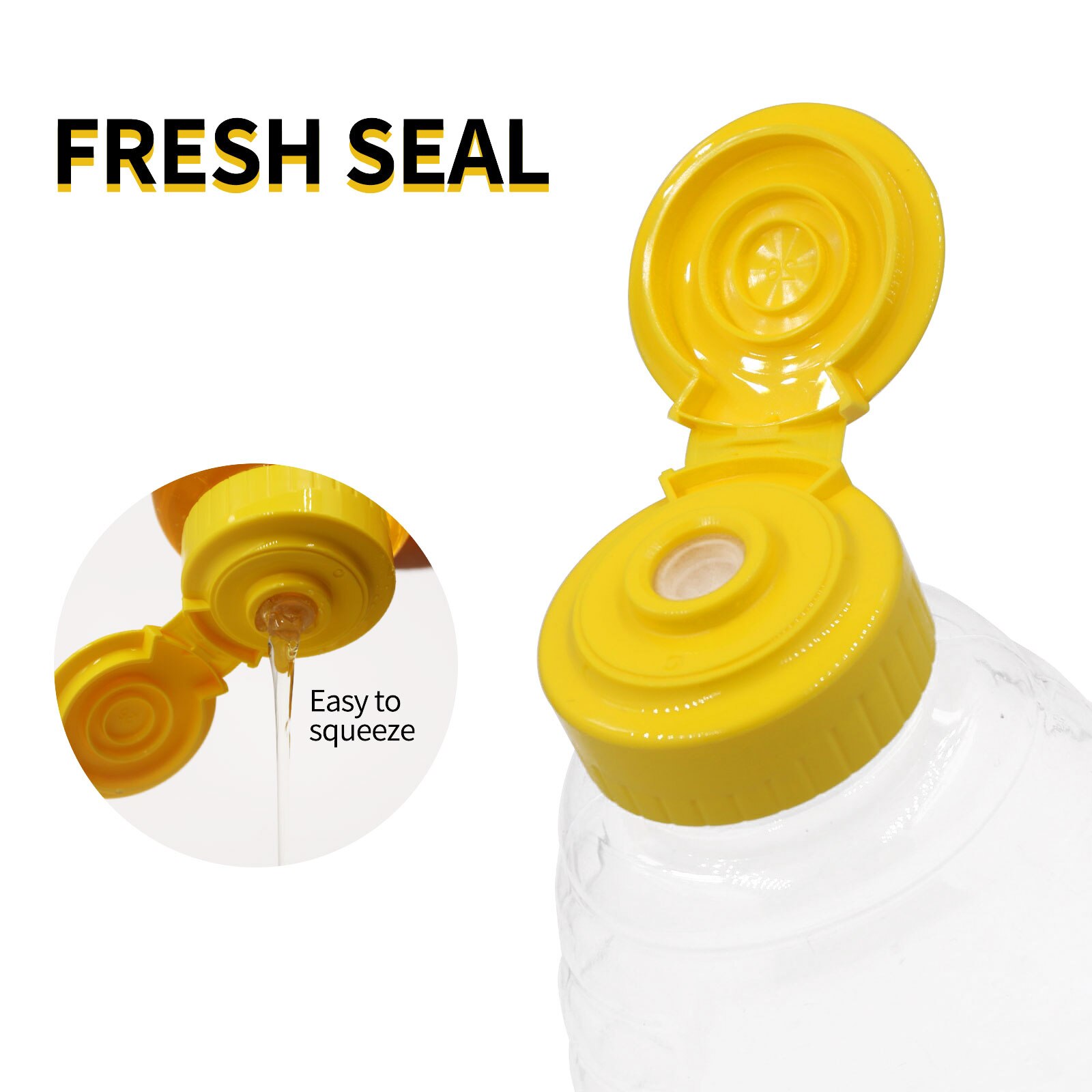 500g Honig Flasche transparent Verdickt Kunststoff Flasche Tragbare Honig quetschen Flasche Marmelade Ketchup sub-Flasche