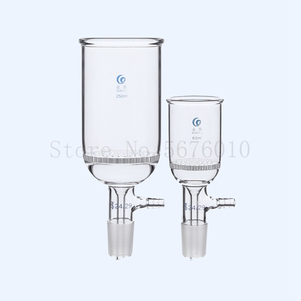 1pcs Plate suction funnel with perforated glass 30-1000ml porous glass plate suction funnel