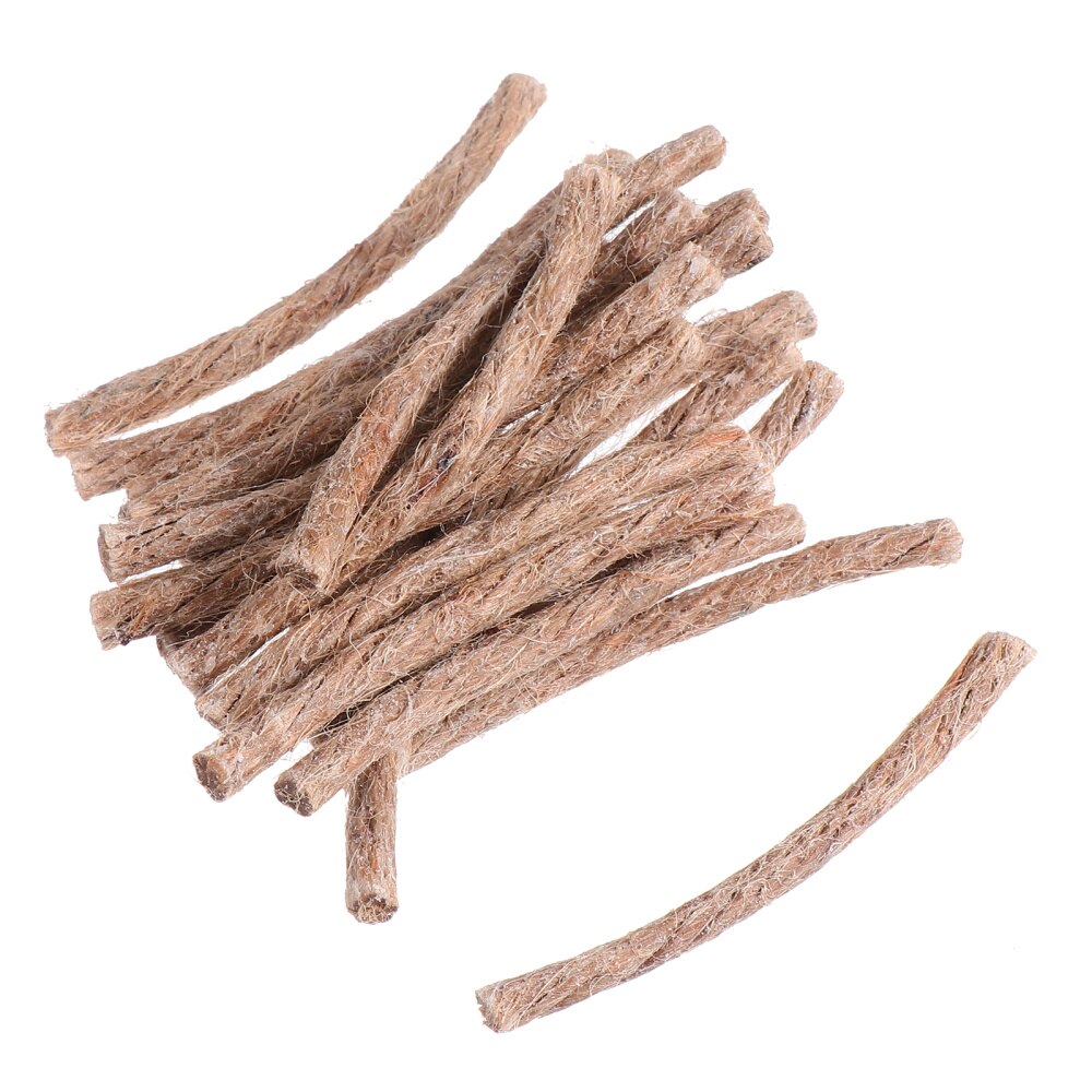 20pcs Hemp Cord Tinder Hiking Camping Flammable Cord Fire Starters Rope Lighter: Default Title