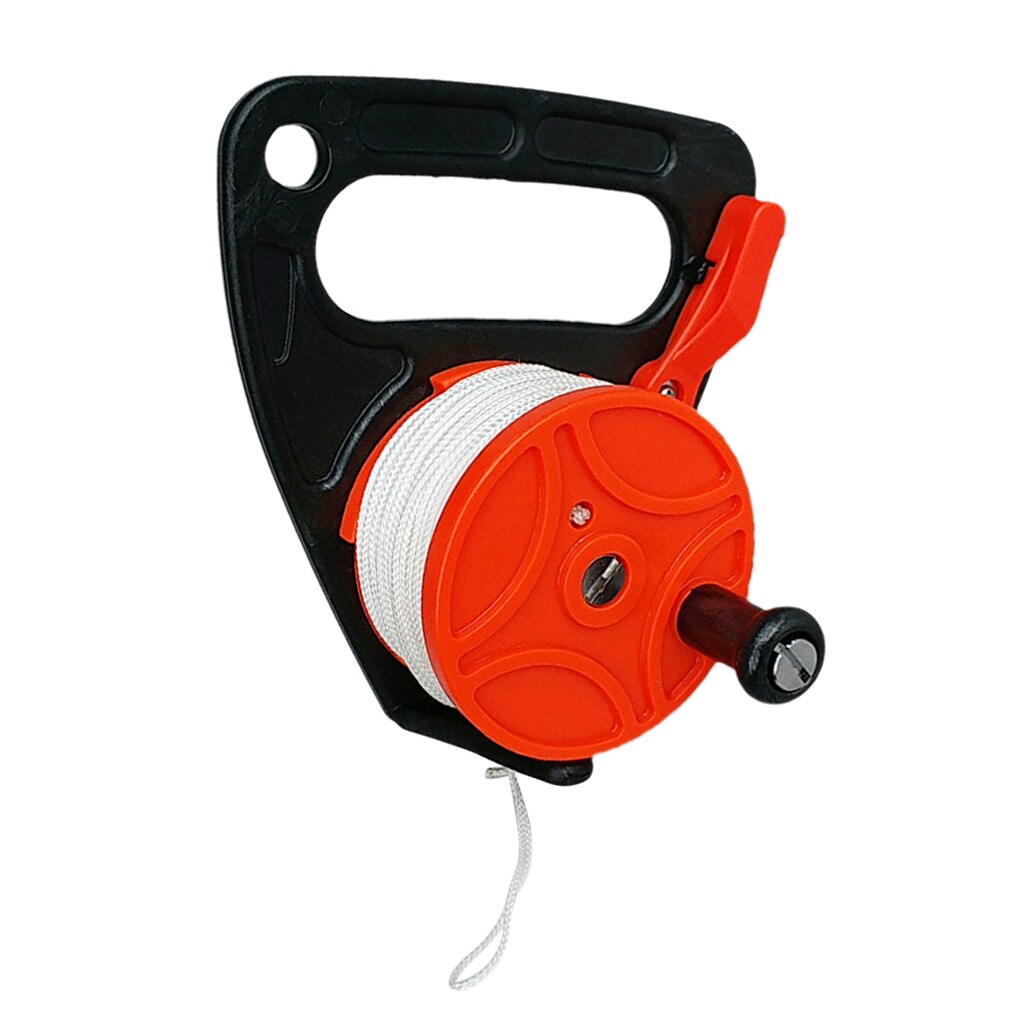1 Pcs 150 ft Line Scuba Diving Reel Handheld Multi Purpose Diving Cave Reel for Underwater Scuba Diving Snorkeling Accessories: Orange