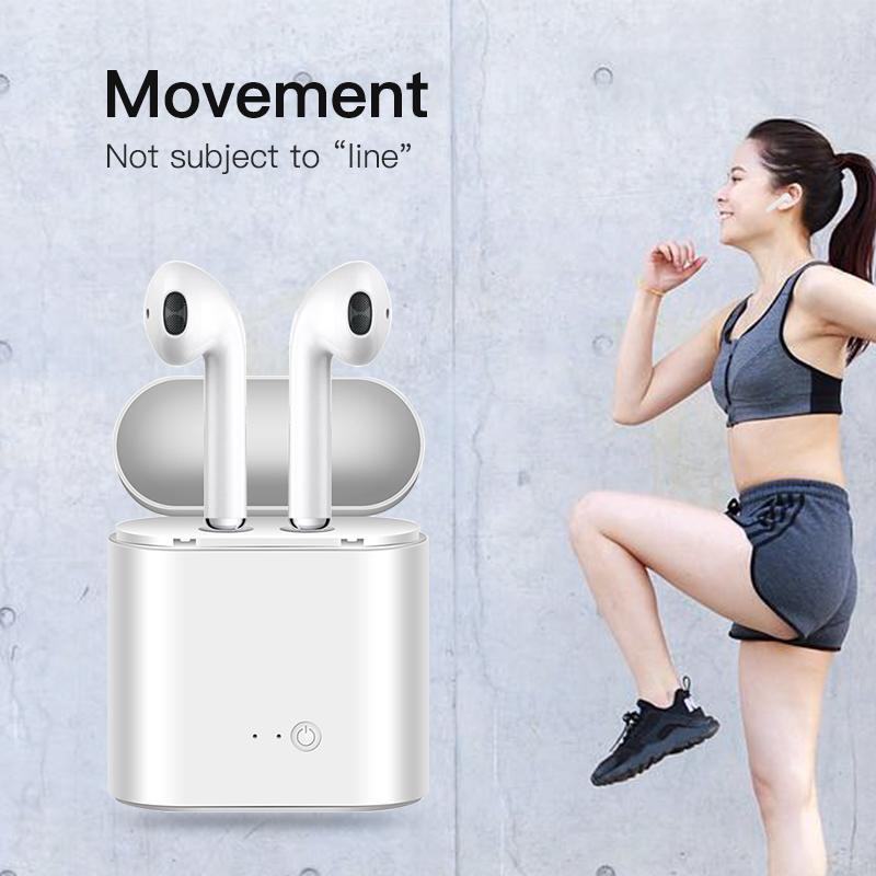 I7s Tws Bluetooth Oortelefoon Mini Draadloze Oordopjes Met Opladen Doos I7 Sport Handsfree In-Ear Draadloze Headset Voor Xiaomi telefoon