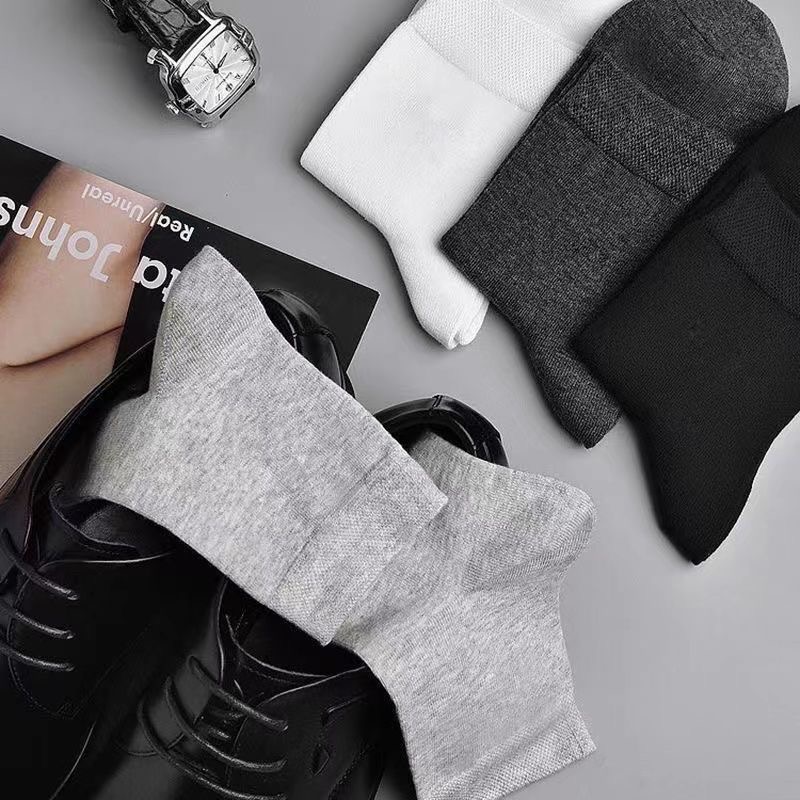 20 sztuk/partia męskie skarpetki z czystej bawełny Plus rozmiar jednokolorowe Casual Office Business długie skarpetki oddychające miękkie męskie skarpetki EU39-48