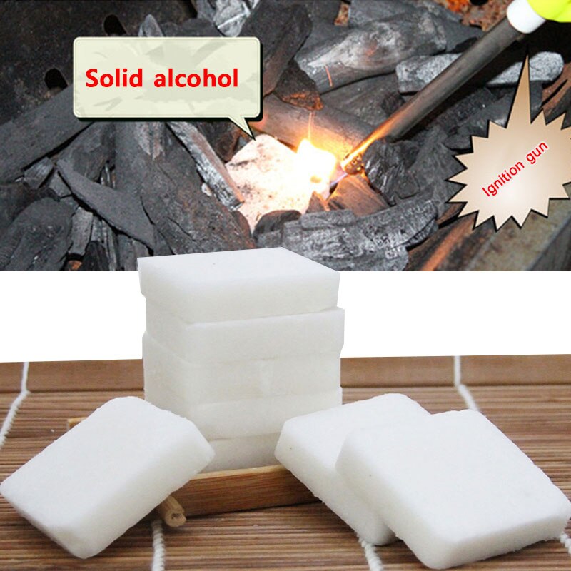 Forfar 8pcs/lot Outdoor Solid Alcohol Cooking Fuel Block Smokeless Camping BBQ Picnic Make Fire Outdoor Stove Accessories