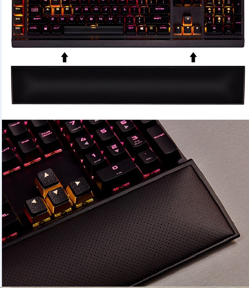 original keyboard wrist rest for Corsair K70 K95 RGB Platinum K63 K65 K68 STRAFE genuine hand rest accessory keycap: K95 RGB platinum SE