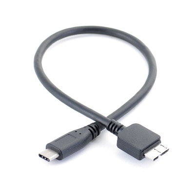 USB 3.1 Type-C naar USB 3.0 Micro B Kabel Connector Voor Hard Drive Smartphone 30CM Zwart USB C