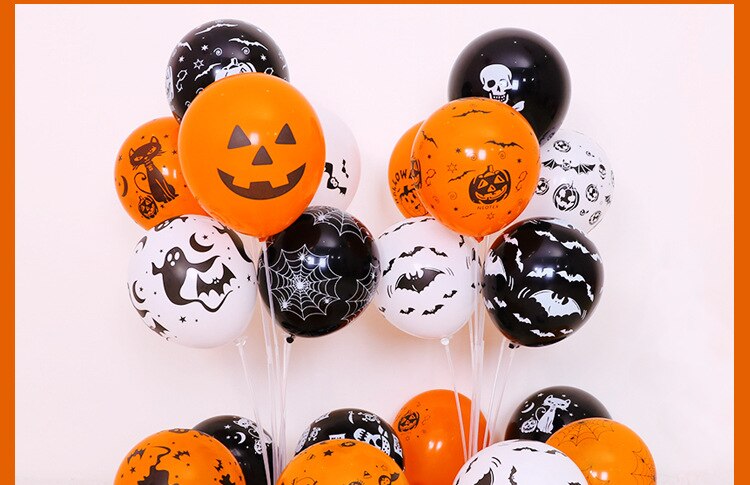 100 Pcs Halloween Ballon Feestartikelen Decoratie Afdrukken Ballon Dikke Latex 12 Inch Ronde Ballon