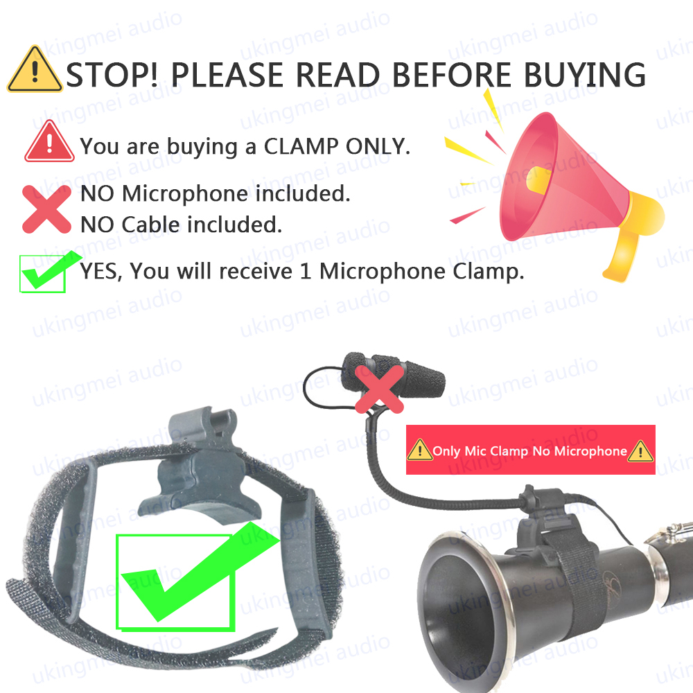 Instrument Microphone Universal Clamp For Saxophone Violin Clarinet Cello Piano Guitar Intended for DPA 4099 Microphone Beta98