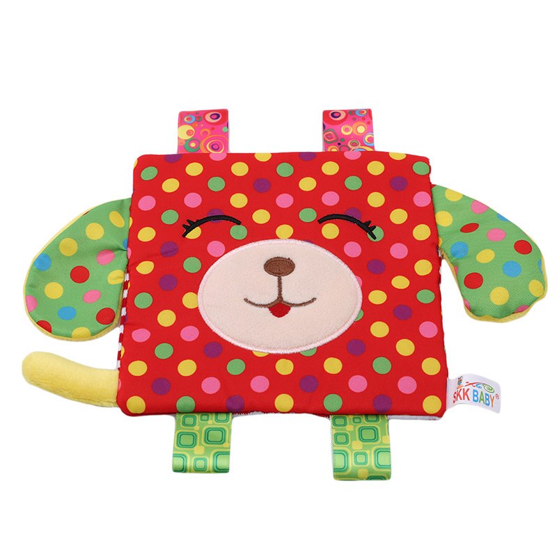 Neugeborenen Baby Beschwichtigen Handtuch Greifen Weiche Tröstlich Puppe Infant Spielzeug Baby Tier Plüsch Hand Handtuch Rassel Baby Spielzeug 0- 12 monate: Dog