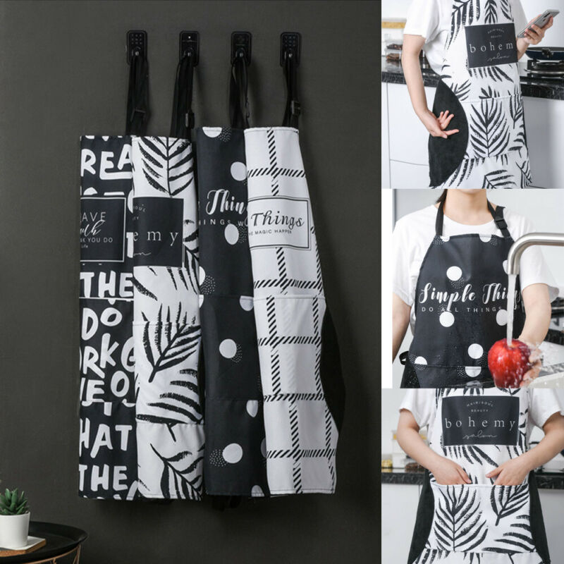 Vrouwen mannen koken keuken restaurant chef verstelbare schort jurk met zak