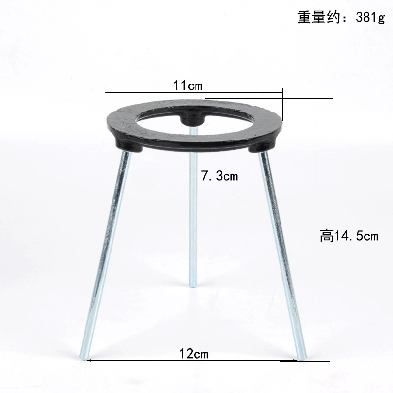 Trípode desmontable ajustable con vástago de laboratorio, soporte de lámpara de aleación de aluminio, soporte de calefacción, experimental para enseñanza de calefacción