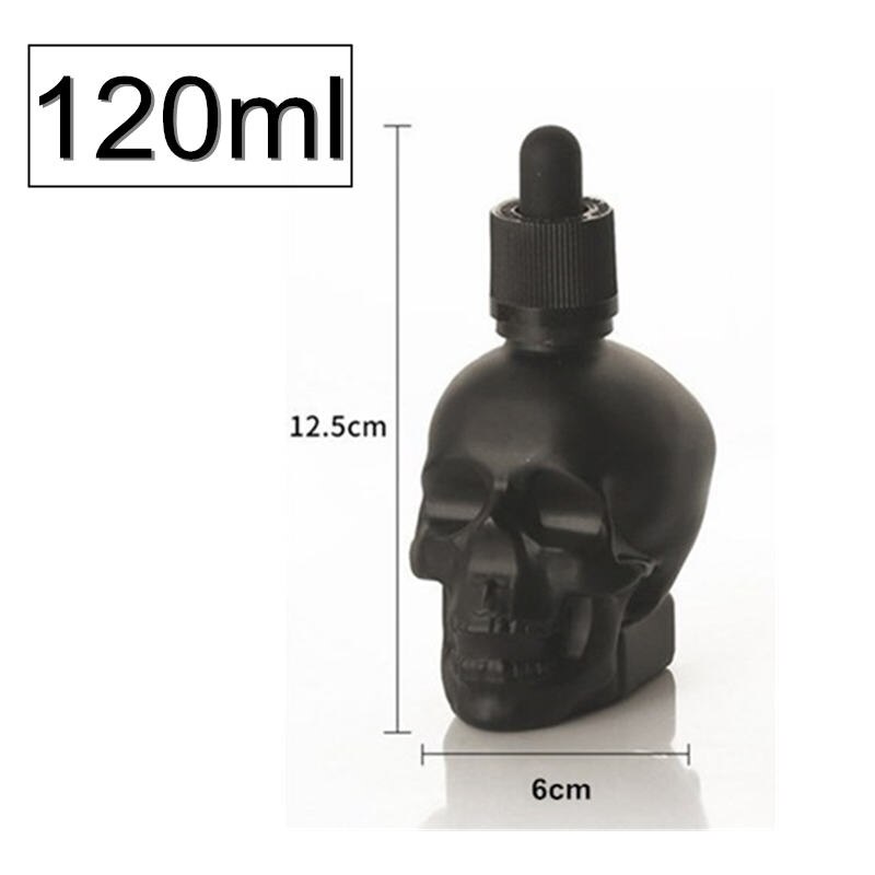 Botella de bebida amarga con forma de Calavera, gotero de medicina amarga, vertedor de licor, herramienta de Bar, decantador de camarero, coctelería, 30/60/120ml: 120ml