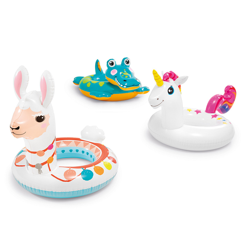 Anello da nuoto galleggiante a forma di animale per bambini sedile estivo galleggiante gonfiabile per bambini anello da piscina Beach Party Pool giocattoli accessori