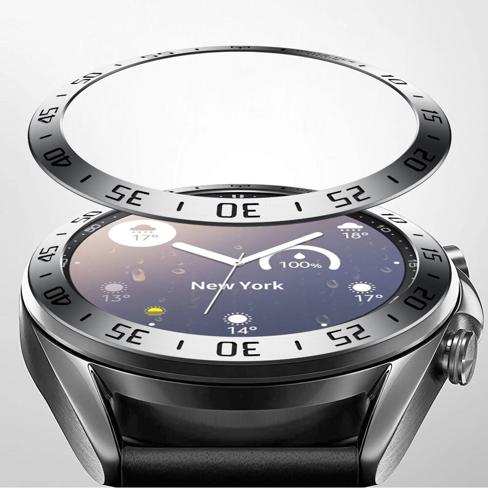 Galaxy watch 3 bezel ring 45mm 41mm for samsung galaxy watch 41mm 45mm bezel loop rustfritt stål deksel støtfanger anti riper