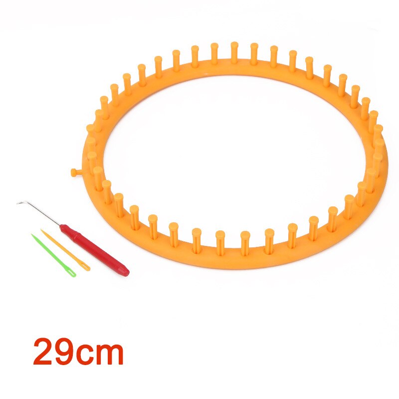 Rectangle Round DIY Knitting Loom Scarf Sweater Hat Shawl Stitching Knit Handmade Craft Weaving Braiding Tool: Dark Khaki