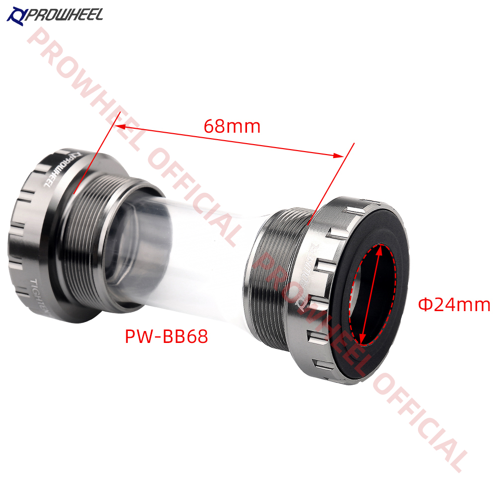 PROWHEEL Bicycle Bottom Bracket RBB68+ MBB73+ MBB68+ BB73+ Threaded Bottom Bracket MTB Bike Bearing MTB Sealed Bearing BB Part
