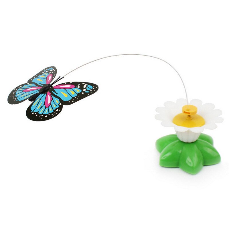 Jouet rotatif électrique automatique pour chat, en plastique, coloré, papillon, oiseau, Animal de compagnie, amusant, chien, chaton, jeux d&#39;entraînement interactifs: Butterfly