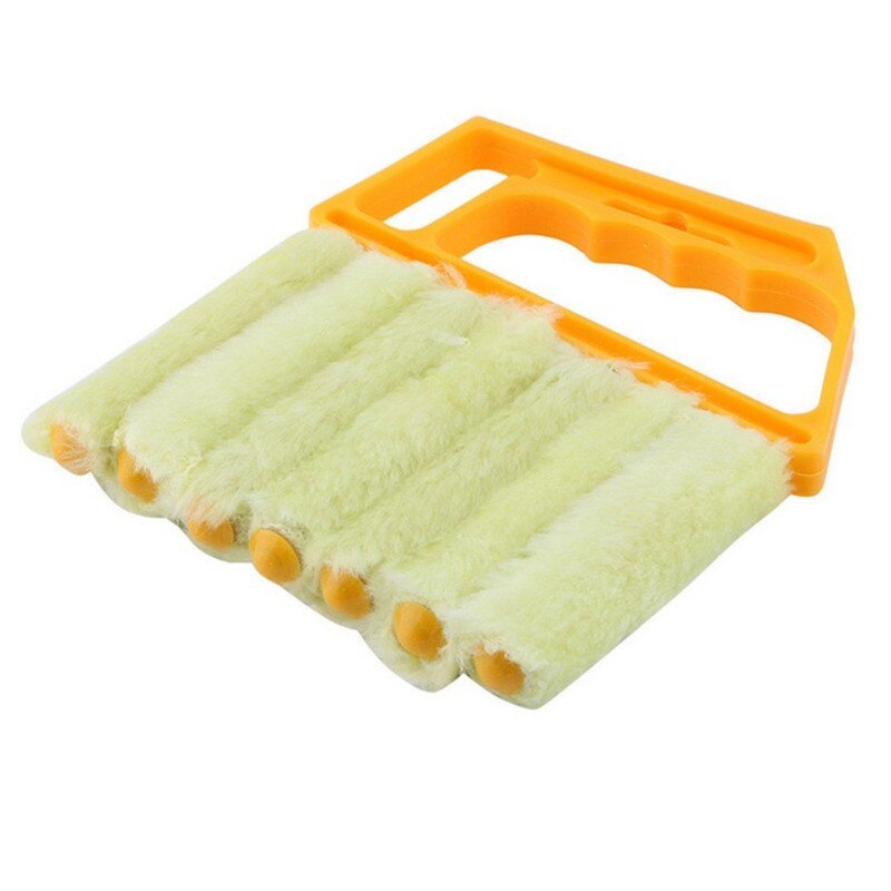 Window Cleaning Brush Air Conditioner Duster Cleaner With Washable Venetian Blind Blade Cleaning Cloth Groove Window Cleaner