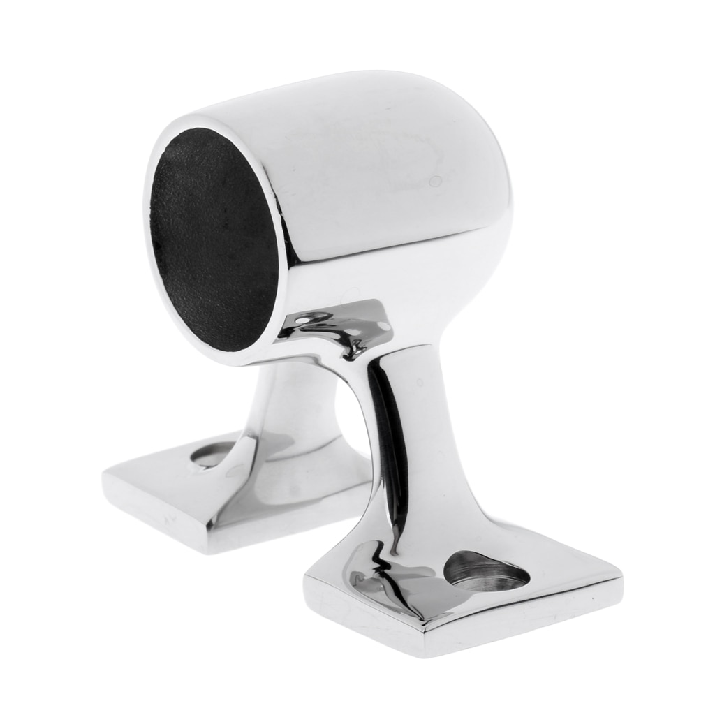 Durable 316 Stainless Steel Boat Rail 25mm/1' End Stanchion Support