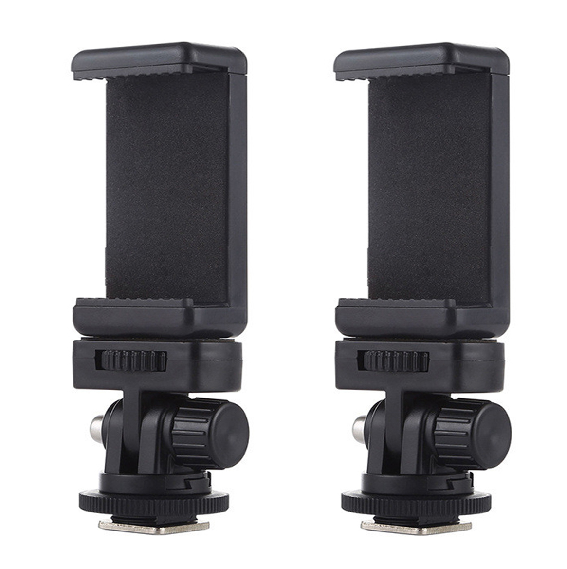 Uchwyt na gorącą stopkę aparatu Uchwyt na telefon Monitor Elastyczny adapter do statywu W Uchwyt na gorącą stopkę do iPhone Samsung Canon Nikon Sony DSLR Camera: Srebrny