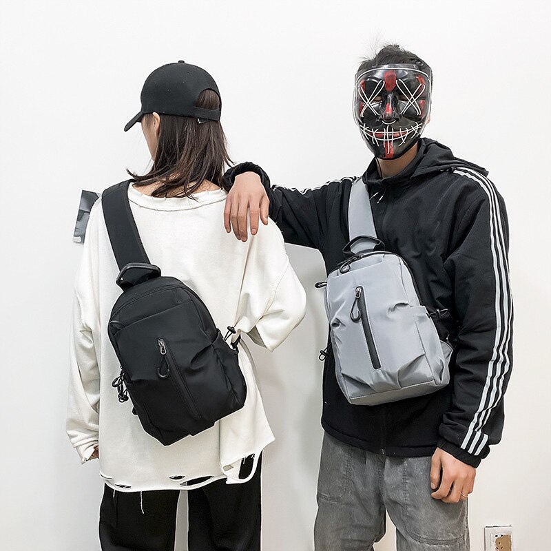 Men One Shoulder Backpack Women Bagapck Boys Cycling Sports Travel Chest Bag Student School University Crossbody Bag