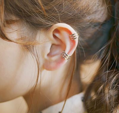 Einfache Ohrringe U-förmigen ohr Clip legierung galvanik kein ohr See ohr knochen Clip frauen Felsen Ring