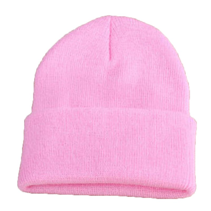 candy stijl wollen gebreide vrouwen Hoeden Meisjes Caps Jongens Mutsen hip hop winter warm caps cagoule cap Skullies bonne voor mannen: Pink