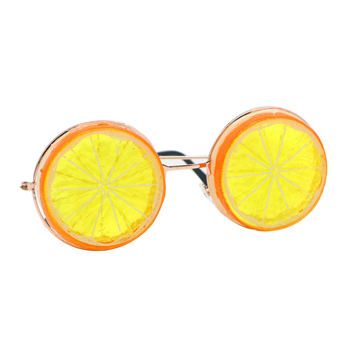 DIY Beach Wedding Photography Eyeglasses Party Funny Plastic Lemon Shaped Glasses Photo Booth Shoot Decorative Eyeware: Orange